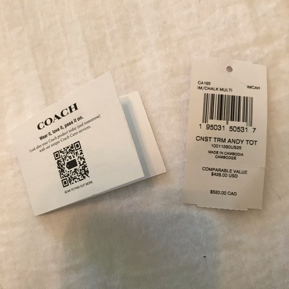 Coach Andy tote with horse and carriage - Picture 3 of 16